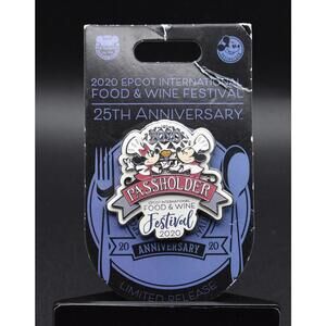 Disney WDW Epcot Food and Wine Festival 2020 Annual Passholder Pin (C3)